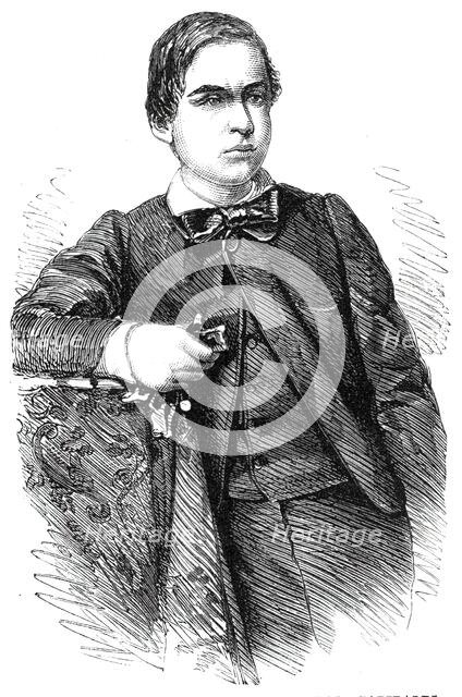 Ricciotti, youngest son of General Garibaldi, from a photograph by P.C. Stortz, Liverpool, 1860. Creator: Unknown.