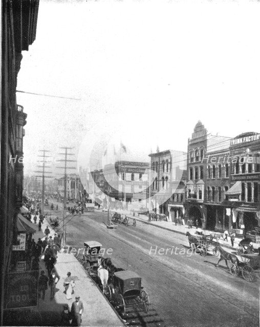 Washington Avenue, Minneapolis, Minnesota, USA, c1900.  Creator: Unknown.