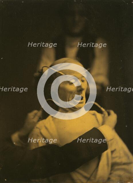 Expression of terror, 1854-1856, printed 1862. Creator: Duchenne de Boulogne.