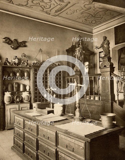 The interior of a seventeenth-century apothecary's shop recreated for the German..., 1900-1999. Creator: Unknown.