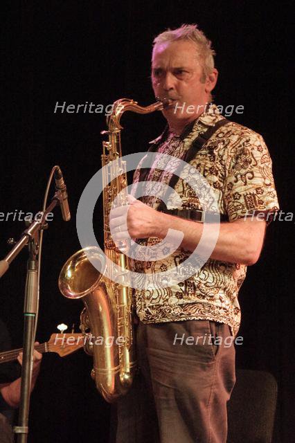 Mike Pappenheim, The Gogoville Blues Stars, Crawley Blues Club, Hawth, West Sussex, 18 Oct 2019. Creator: Brian O'Connor.