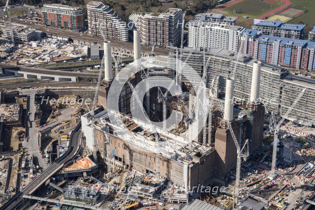 Renovation of Battersea Power Station as part of the Nine Elms Development, London, 2018. Creator: Historic England Staff Photographer.