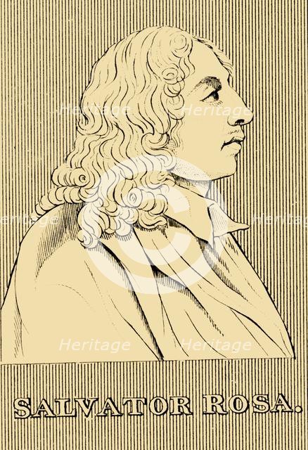 'Salvator Rosa', (1615-1673), 1830. Creator: Unknown.