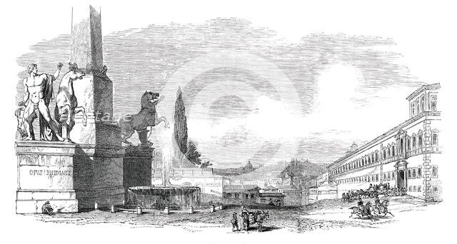 Monte Cavallo - Rome, 1850. Creator: Unknown.