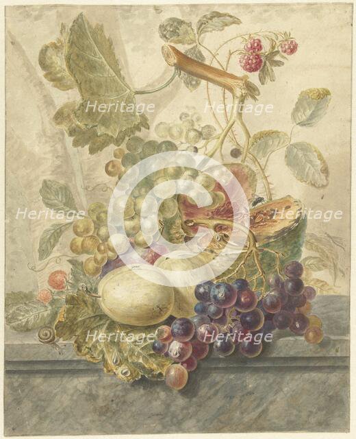 Still life with fruit, 1771-1816. Creator: Hendrik Schwegman.