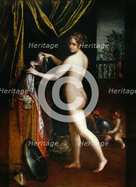 Minerva Dressing, 1613. Creator: Fontana, Lavinia (1552-1614).