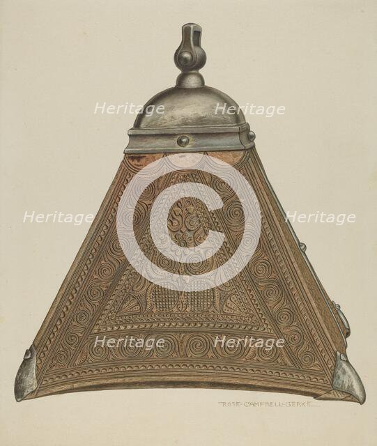 Wooden Stirrup, 1935/1942. Creator: Rose Campbell-Gerke.