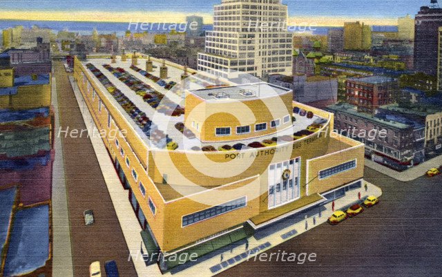 Port Authority Bus Terminal, facing west, New York City, New York, USA, 1951. Artist: Unknown