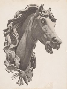 Decorative Horse's Head, c. 1938. Creator: Albert Ryder.