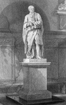 Statue of Sir Isaac Newton, English mathematician, astronomer and physicist, 19th century.Artist: John Le Keux