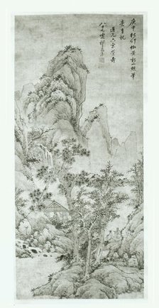 Landscape after Wang Meng, Qing dynasty (1644-1911), 1680. Creator: Qi Zhijia.