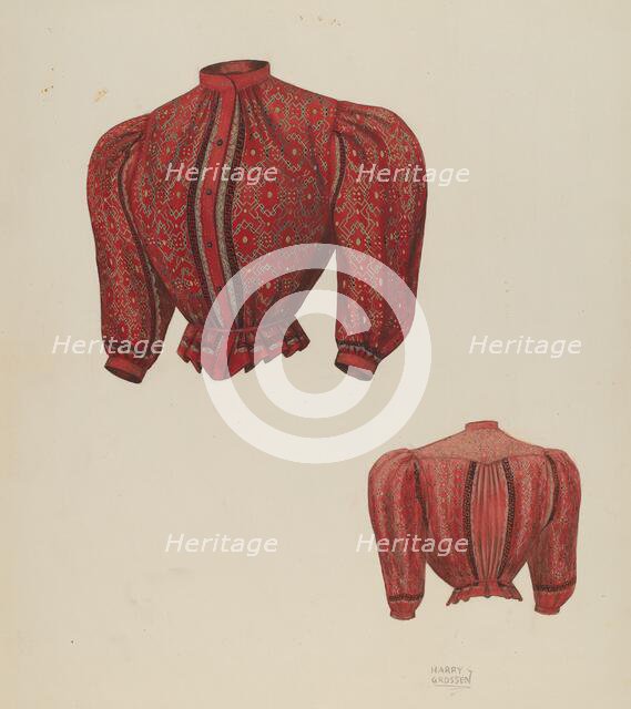 Shirtwaist, c. 1937. Creator: Harry Grossen.