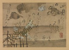 "Fourth Month" from Fujiwara no Teika’s "Birds and Flowers of the Twelve Months"  , 1743. Creator: Ogata Kenzan.