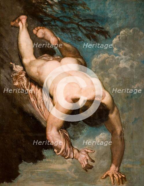 Manlius Hurled From The Rock, 1818. Creator: William Etty.