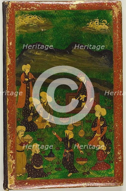 Illuminated Bookbinding of the Gulistan of Sa'di, 17th century. Creator: Unknown.