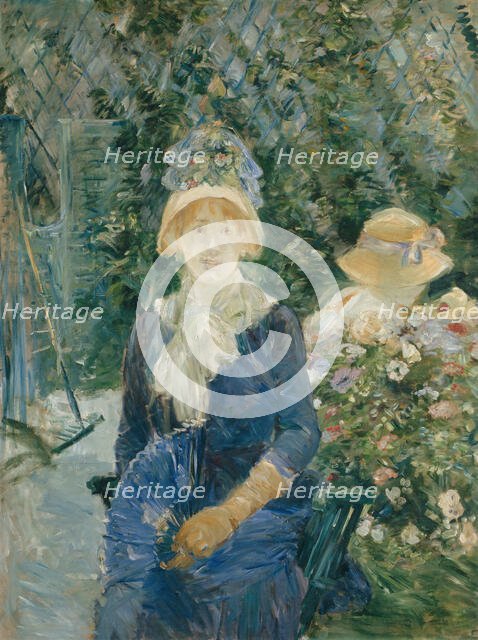 Woman in a Garden, 1882/83. Creator: Berthe Morisot.