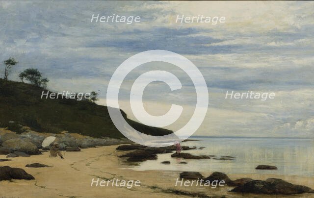 Plein Air-Painter at the Coast, 1881. Creator: Robert Thegerstrom.