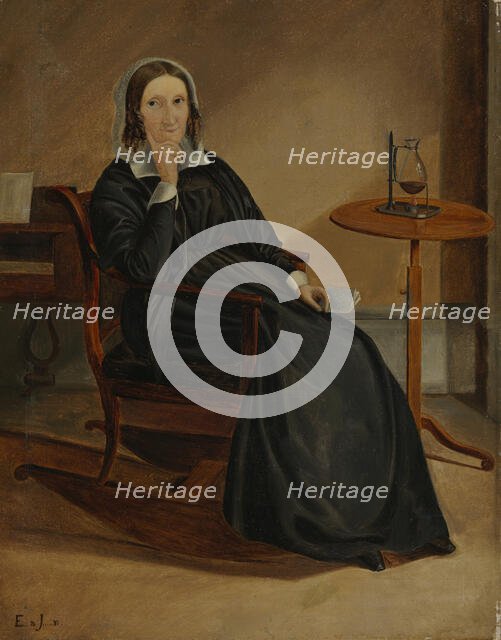 Portrait of Sara Wacklin, 1846. Creator: Edla Jansson-Blommer.