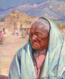 Antonio Concha, Old Man of Taos, 1924. Creator: Gerald Cassidy.