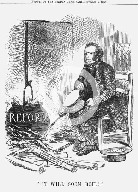 It Will Soon Boil!, 1858. Artist: Unknown