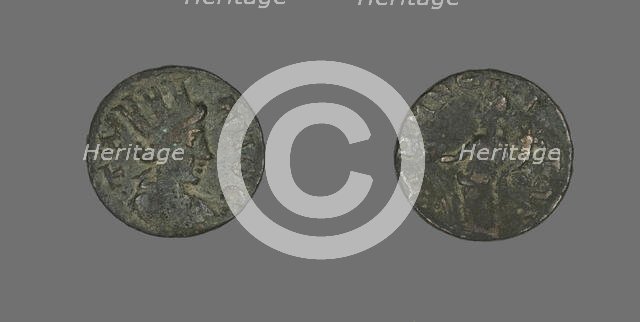 Coin Depicting the Amazon Cyme, 253-268. Creator: Unknown.