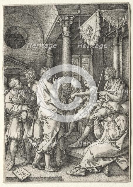 The Story of Susanna: Daniel Cross-Examining the Elders. Creator: Heinrich Aldegrever (German, 1502-1555/61).