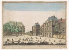 View of the Palais du Luxembourg in Paris seen from the garden, 1700-1799. Creator: Unknown.