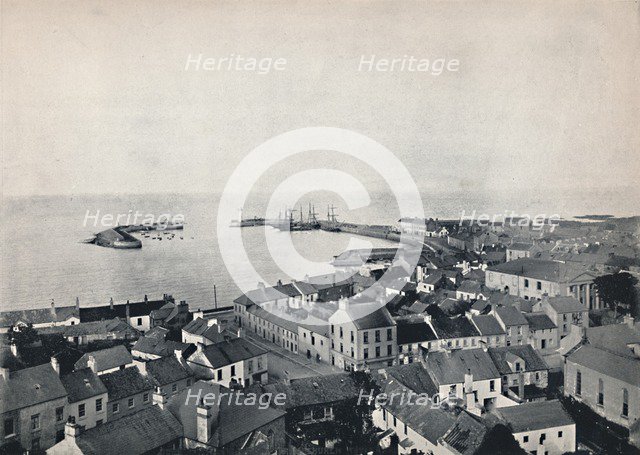 'Donaghadee - View from the Church Tower, Showing Harbour', 1895. Artist: Unknown.