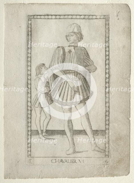 The Knight (from the Tarocchi, series E: Conditions of Man, #6), before 1467. Creator: Master of the E-Series Tarocchi (Italian, 15th century).