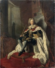 King Frederick I on the silver throne, ca 1712. Creator: Pesne, Antoine (1683-1757).