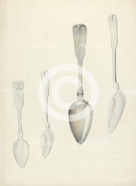 Bishop Hill: Small Spoon, c. 1939. Creators: Archie Thompson, William Ludwig.