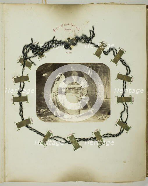 Untitled [woman spinning], 1855/68. Creator: Georgina Cowper.