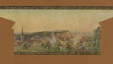 Sketch for the reception hall at the town hall of Vanves: Panorama of Vanves, 1902. Creator: Pierre Vauthier.