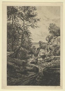 Sentier du Tambourin, Ile de Noirmoutier, 19th century. Creator: Tancrède Abraham.