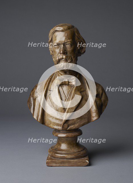 Bust of Sir John Charles Robinson, late 19th century. Artist: Unknown.