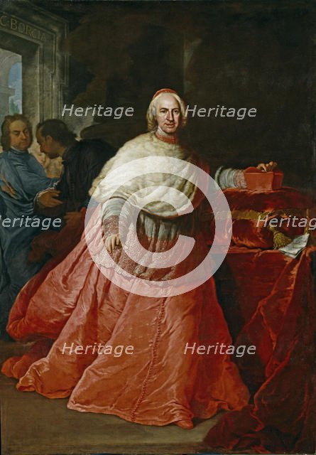 Portrait of Cardinal Carlos de Borja y Centellas (1663-1733), after 1721. Creator: Procaccini, Andrea (1671-1734).