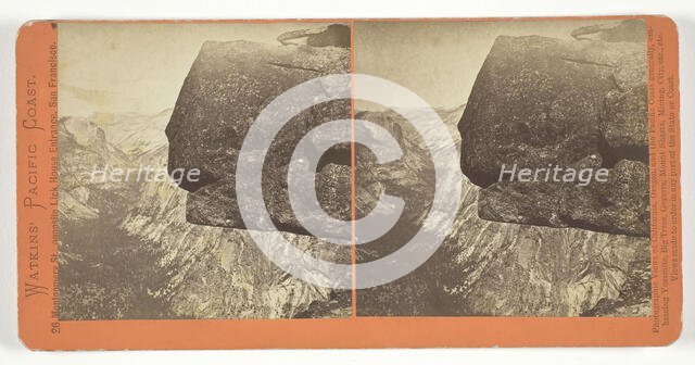 Tenaya Canyon from Glacier Point, Yosemite, 1861/76. Creator: Carleton Emmons Watkins.