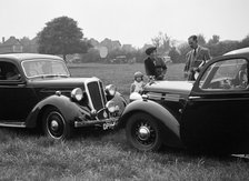 Two Standard Flying Twelves at the Standard Car Owners Club Gymkhana, 8 May 1938. Artist: Bill Brunell.