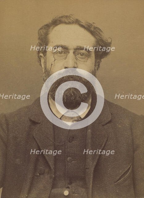 Tennevin. Alexandre. 48 ans, né à Paris. Comptable. Anarchiste. 19/3/94., 1894. Creator: Alphonse Bertillon.