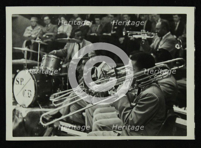 The Count Basie Orchestra in concert, c1950s. Artist: Denis Williams