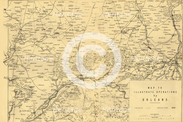 'Map to Illustrate Operations by Orleans', (c1872). Creator: R. Walker.