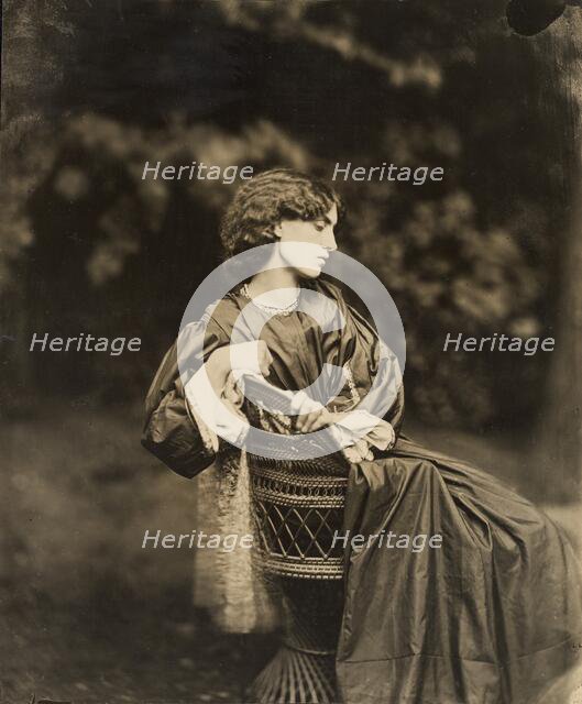 Portrait of Jane Morris (Mrs. William Morris), negative July 1865; print after 1900. Creator: John Robert Parsons.
