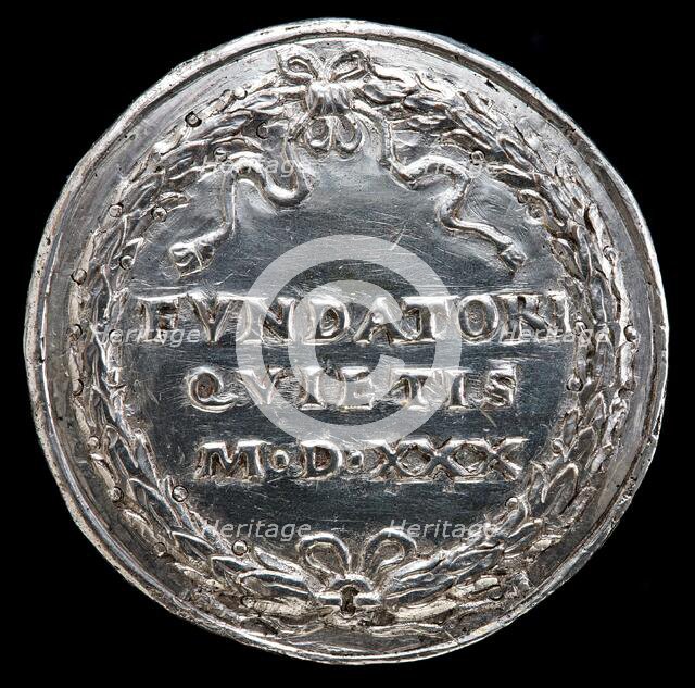 Inscription in a Wreath [reverse], 1530. Creator: Matthes Gebel.