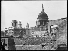 St Paul's Cathedral, St Paul's Churchyard, City of London, City of London, GLA, 1941-1945. Creator: Charles William  Prickett.