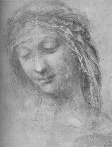 'Head of a Woman Three-Quarters to the Left', c1480 (1945). Artist: Leonardo da Vinci.