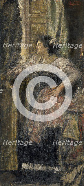 'Portrait of a girl', 1898. Artist: Antonio Mancini