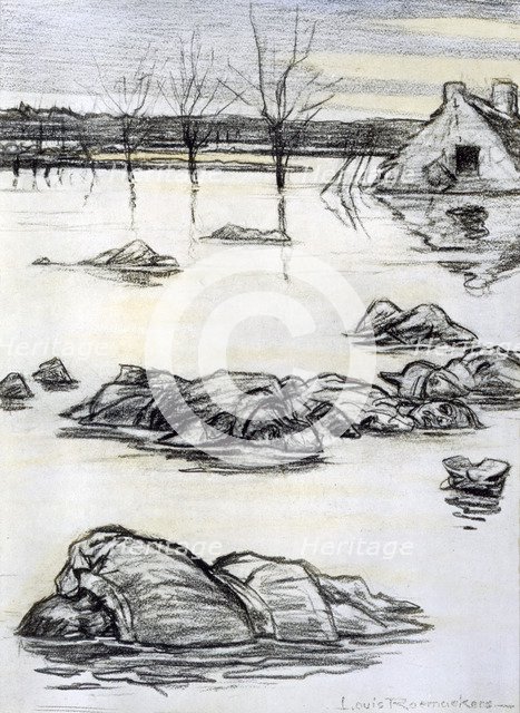 'The Year 1914, ''We are on our way to Calais''', 1916. Artist: Louis Raemaekers