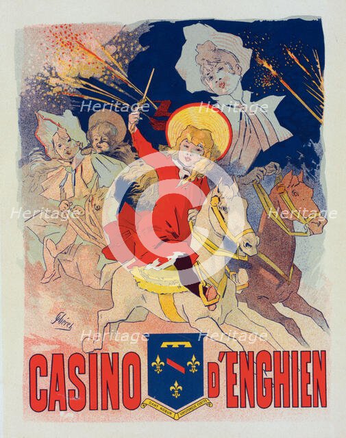 Affiche pour le "Casino d'Enghien"., c1898. Creator: Jules Cheret.