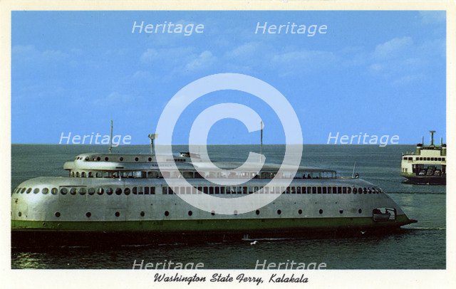 MV 'Kalakala', Washington State ferry, Seattle, Washington, USA, 1959. Artist: Unknown