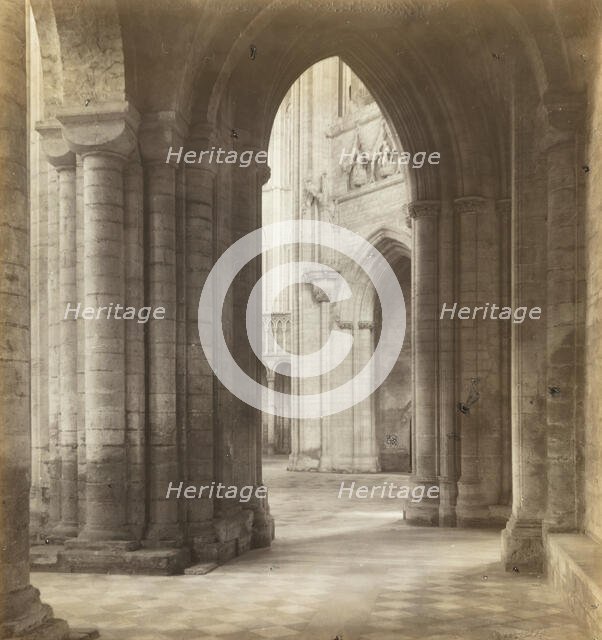 Ely Cathedral: Late Afternoon Across the Transepts, c. 1891. Creator: Frederick Henry Evans.